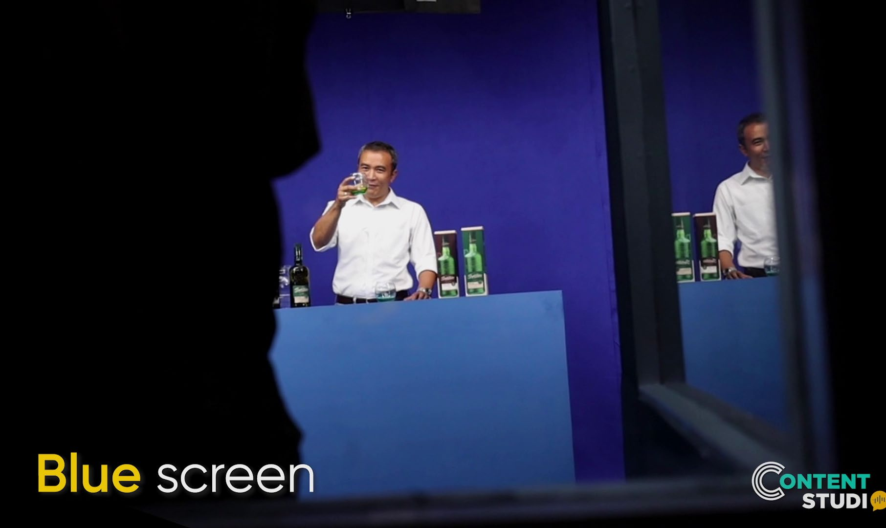 Content Studio blue screen option — blue chroma key backdrop also available, Gurugram